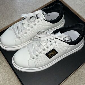 NWT Roberto Cavalli Women's Logo Low Top Sneaker Sz 8